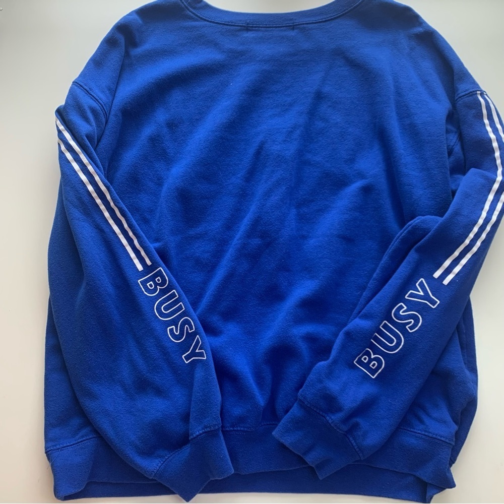 Wound Up Blue Sweatshirt - Busy Doing Nothing - Picture 4 of 4